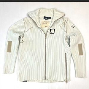 AMAZING VINTAGE G-STAR CHUNKY KNIT ZIP “STAPLE VEST” XL PRISTINE AND CRAZY RARE!